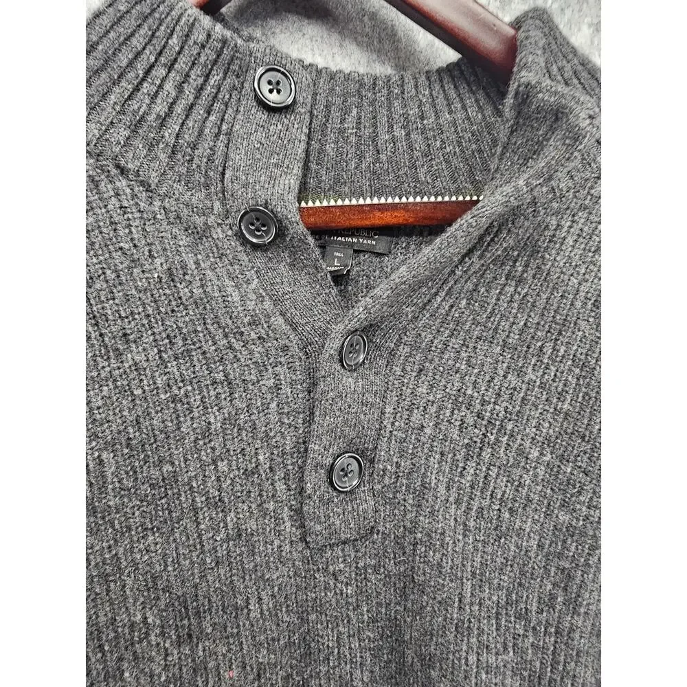 BANANA REPUBLIC LARGE TALL MERINO FINE‎ WOOL SWEATER